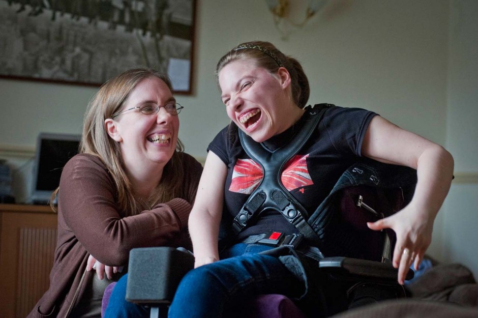 Clare and Laura enjoying time together